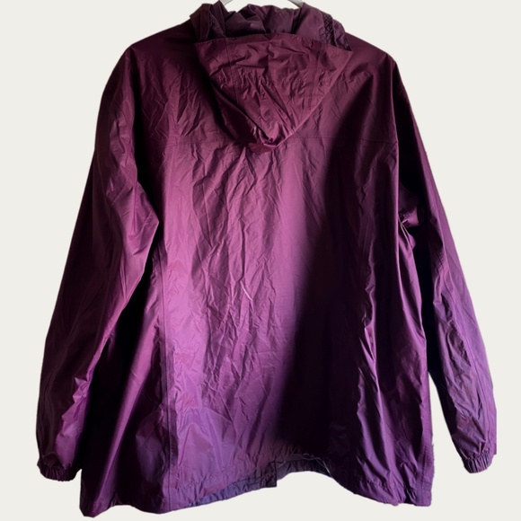 Columbia Arcadia Il Rain Jacket Women's Plus 3X Maroon - Picture 2 of 14